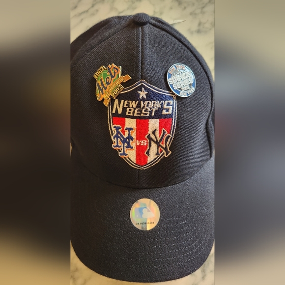 2002 Subway Series & Super Bowl XXXV Collectors Hats & Pins - Picture 3 of 16